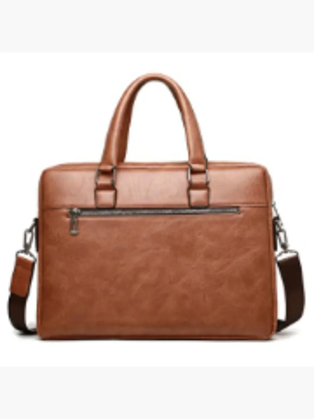 PU Leather Messenger Crossbody Bag Laptop Briefcase 14 inch